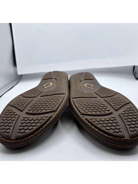 Olukai Akahai Mens Size 9 Brown Shoes Leather Casual Slip On Loafers Comfort main image 13